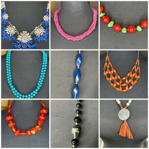 Lot of vintage costume necklaces